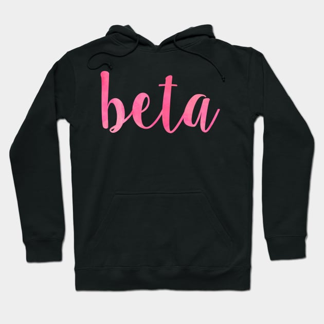 Pink Beta Hoodie by lolosenese